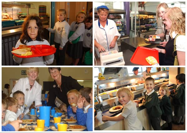 School meal photos from the Echo archives. Tell us about your favourite canteen lunch.