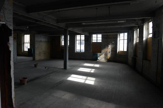 Inside the old warehouse in Borough Road