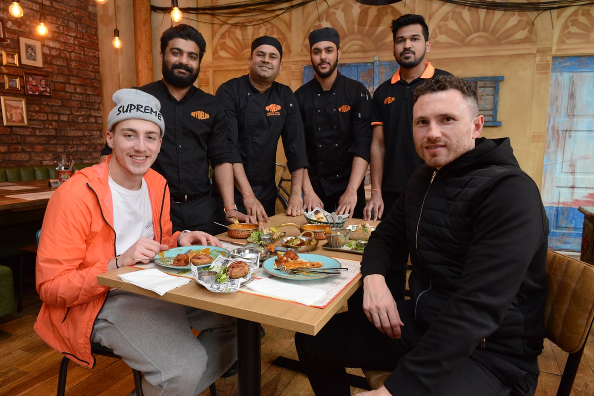 Sunderland AFC players hit My Delhi for a curry as they help promote Sunderland Restaurant Week