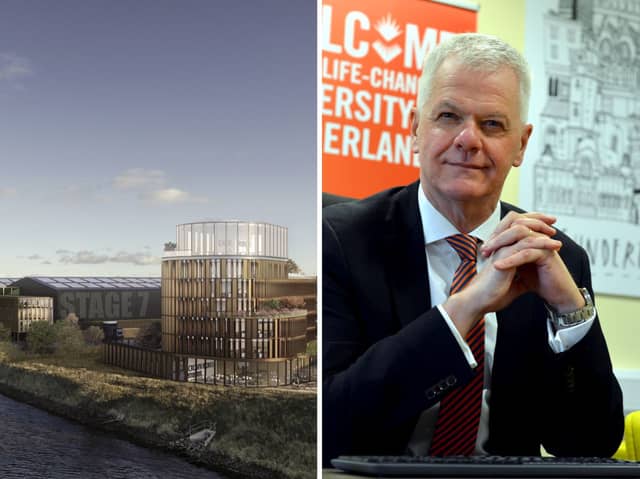 University of Sunderland Vice-Chancellor Sir David Bell has been speaking about the opportunities created by the new Crown Works Studios.