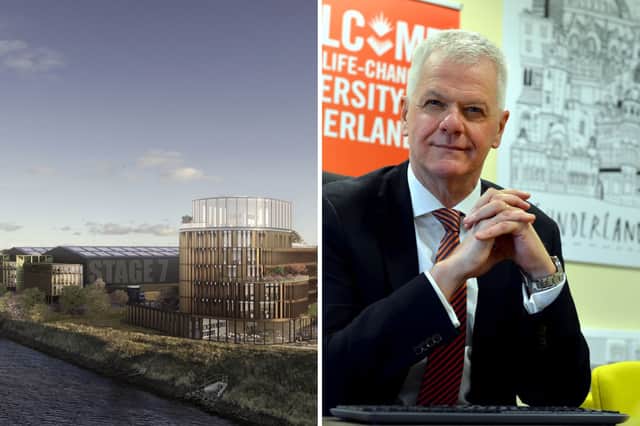 University of Sunderland Vice-Chancellor Sir David Bell has been speaking about the opportunities created by the new Crown Works Studios.