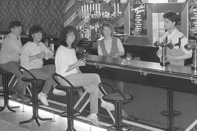 At the bar in Windmills in 1987.