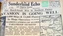 History in the making, as reported in the Sunderland Echo in June 1944.