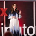 Nicola Wood speaking at TEDx Warrington 2023