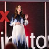 Nicola Wood speaking at TEDx Warrington 2023