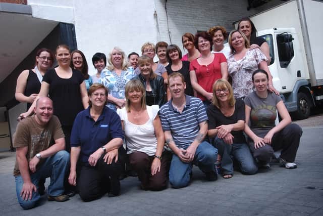 Former sales assistants and other Joplings staff who were back in store the week after it closed for the final time in 2010, to help clear the departments of stock and fittings.