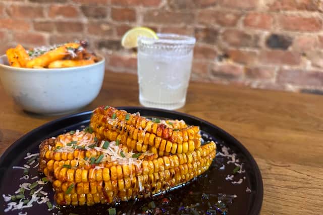 Corn ribs from the sides menu