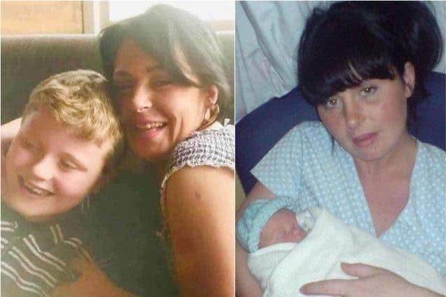 Tina Robson with son Vinnie