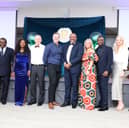 Acting Nigerian High Commissioner Dr Cyprian Terseer Heen (centre) alongside representatives from the University of Sunderland and Fedash Consultancy Limited.