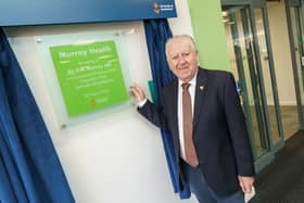 Sir Bob Murray opens the Murray Health building.