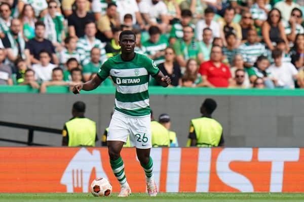 Ousmane Diomande in action for Sporting Lisbon.
