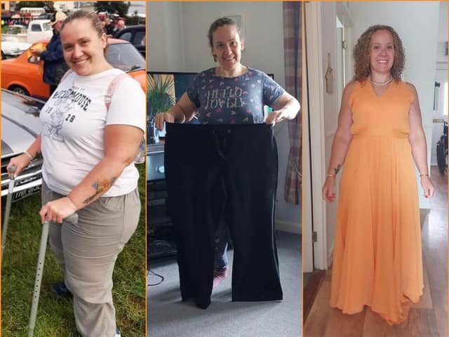 Natalie Dykes on her weight loss journey. 