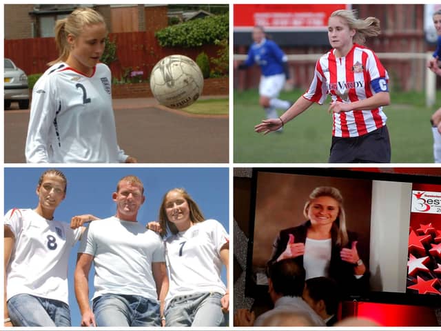 Former Sunderland Ladies player Steph Houghton who has announced her intention to retire at the end of the season.