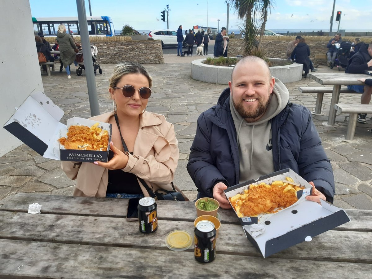 Watch as Wearsiders enjoy their Good Fryday fish and chips in Sunderland
