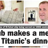 A selection of Sunderland's links to the sinking of the Titanic.
