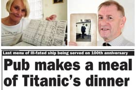 A selection of Sunderland's links to the sinking of the Titanic.