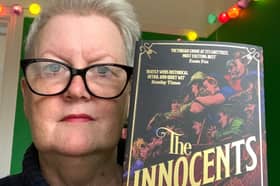 Bridget Walsh with a copy of her book, The Innocents.
