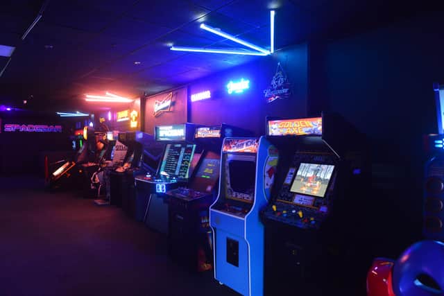 The new venue has around 30 arcade games, as well as booths and private hire rooms