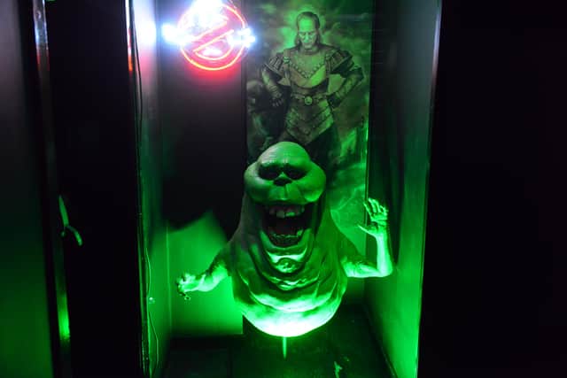 A rare Slimer model from the original Ghostbusters series