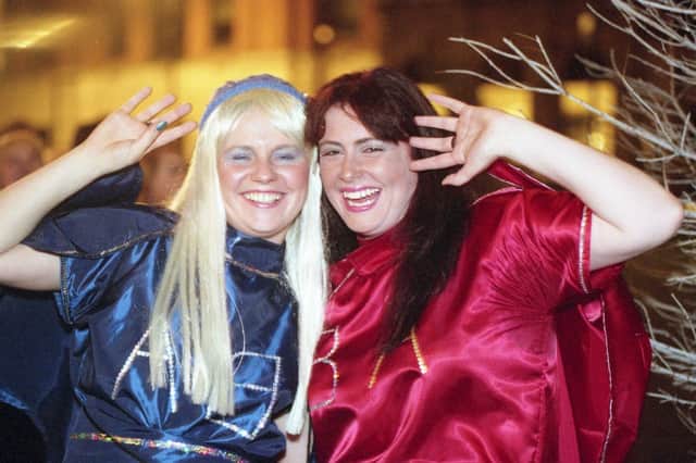 Nichol Gilstin, 24, and Jill Spence, 23 both from Seaburn, brought in the New Year in 2000 dressed as the girls from Abba.