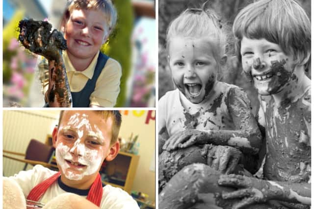 What could be better than getting messy at play time. These Sunderland youngsters did just that.