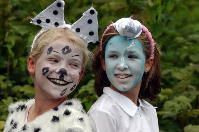 Laura Middleton and Kayleigh Charlton who starred in the Washington Arts Centre summer school play in 2003.