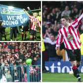 And it's Sun-der-land - in 1999. Tell us if you were there for a great day when SAFC secured promotion.
