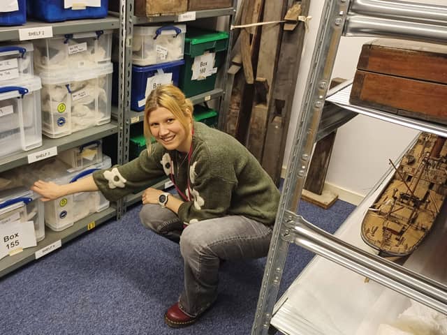 Anneke Hackenbroich from Germany is unearthing hidden stories in the museum’s stores.