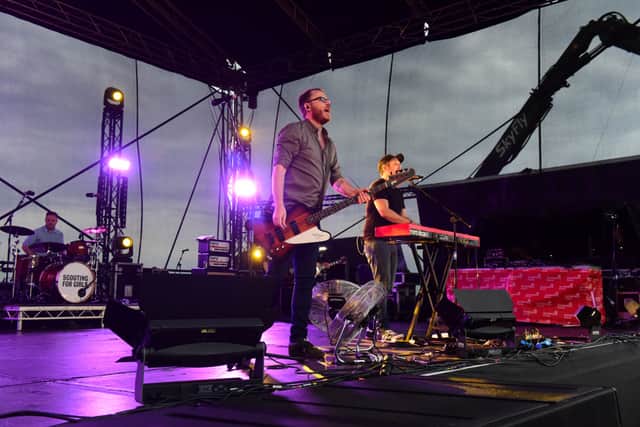 Scouting for Girls performed at the Airshow in 2019