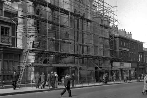 Work was under way on St Marys Church when this Echo photo was taken 62 years ago.