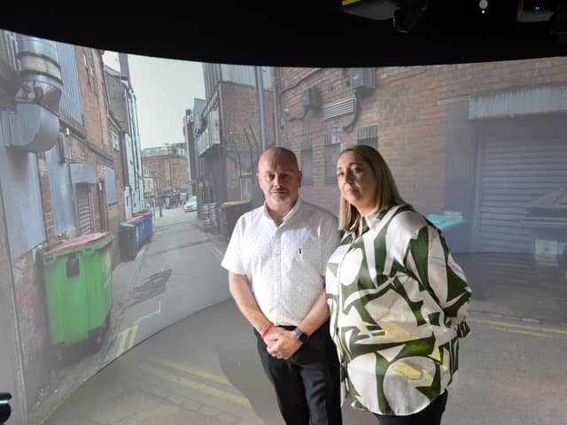 Simon and Tanya Brown have been supporting the project at Sunderland College