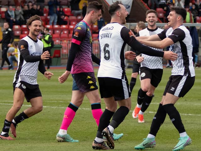 Louis Storey scored Gateshead's second goal in their 2-1 home win against Bromley (photo Charlie Waugh)