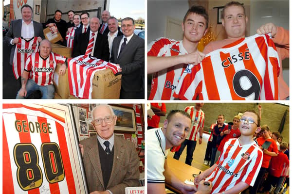 A fitting photo spread for Football Shirt Friday - but it's up to you to spot a familiar face.