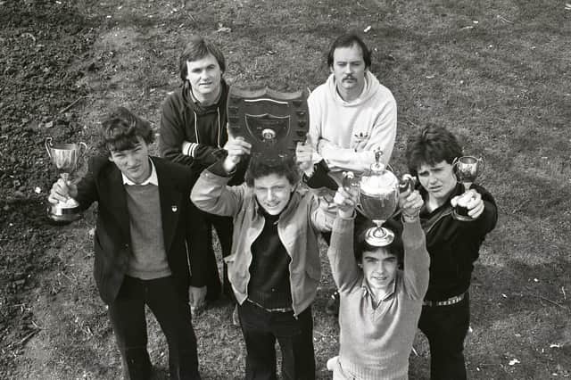 Some of the students from Ryhope School who were excelling at sports in 1979.