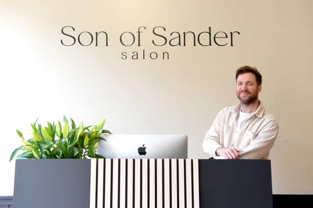 Steven Sanderson in his new Son of Sander salon