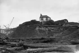 The cottage on Glass House Hill pictured in 1949.