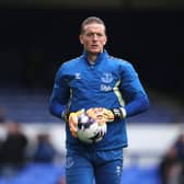 Everton goalkeeper Jordan Pickford. (Photo by Lewis Storey/Getty Images)