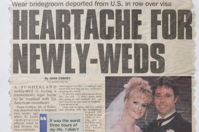 Dean and his wife Amy made the headlines in 1998.