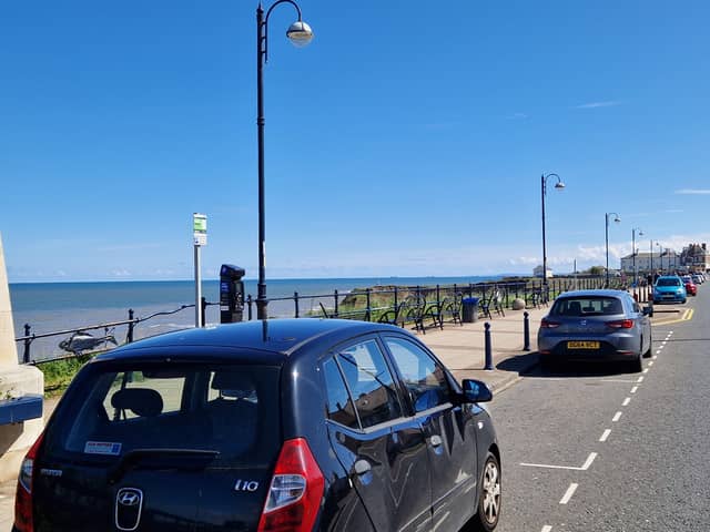 The council says blue badge holders park free 'in all our on-street parking facilities', but there are no signs to confirm this on North Road.