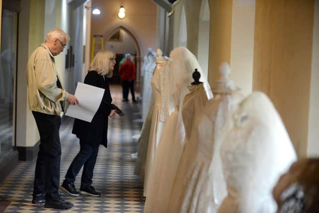 There’s 72 dresses throughout the historic buildings