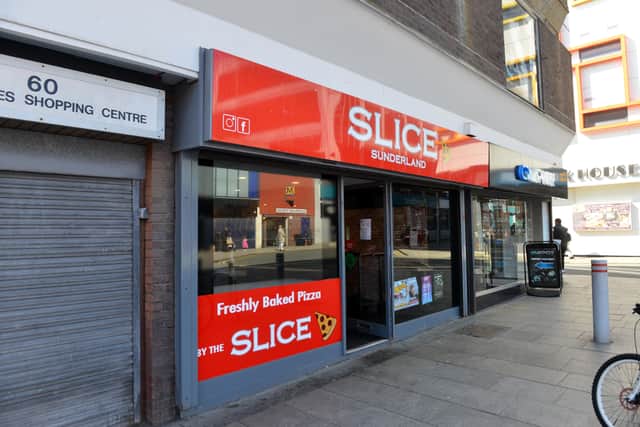 Slice Sunderland where the pizza challenge took place.