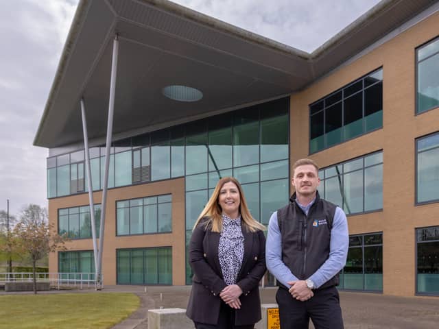 Jason Lovell, director at Build Secure and Sarah Downs, recruitment officer at Foster Care Associates North East.