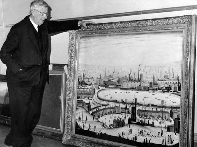LS Lowry pictured in Sunderland in 1960.