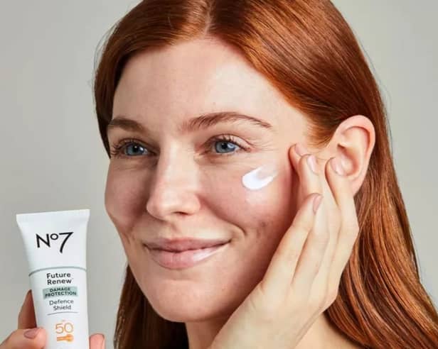 The No7 Future Renew UV Defence Shield SPF 50 is so popular it 'sold one every five seconds' on the day it was released. Photo by Boots.