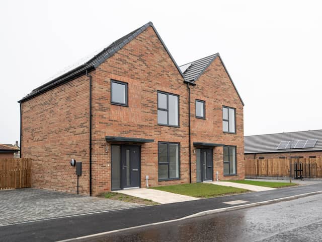 New homes at Crosstree Park in Downhill.