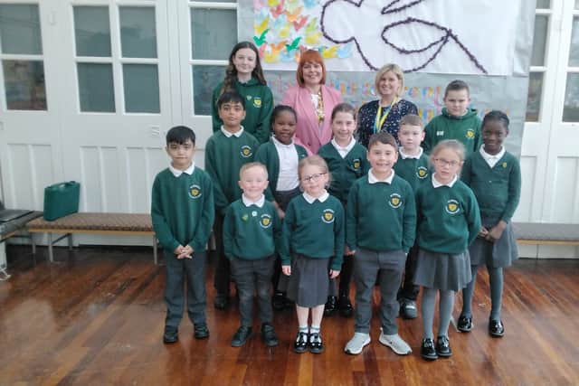 Staff and children at St Patrick’s Catholic Primary School have been celebrating their good Ofsted report.