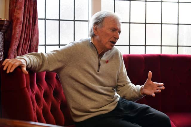 Tommy Steele speaking to the Echo on a visit to Sunderland in 2016.
