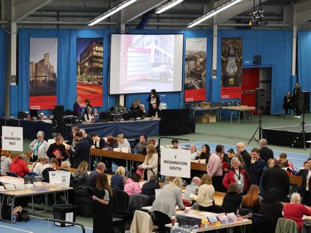Ballot papers are counted at the Silksworth Centre as the city of Sunderland get the 2024 Local Elections count underway this evening.
