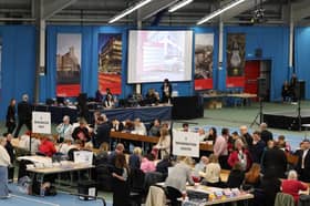 Ballot papers are counted at the Silksworth Centre as the city of Sunderland get the 2024 Local Elections count underway this evening.
