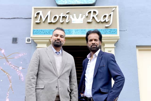 Moti Raji on Church Lane celebrates 50 years of business with owners Syed Shafiqul Islam and Syed Shoyjhad Miah.